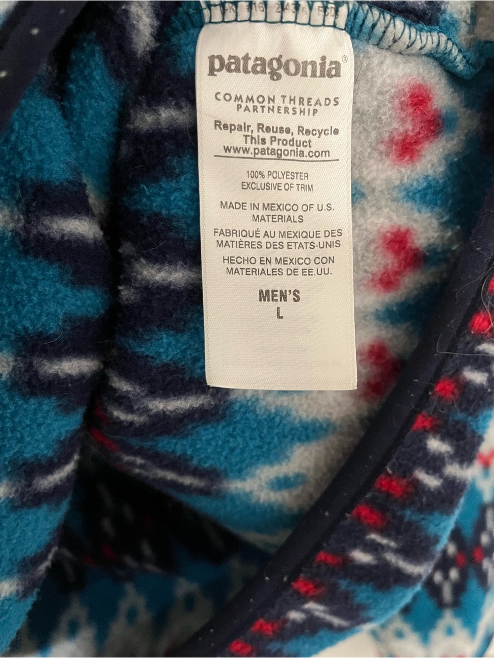Men’s Patagonia Pullover Size Large - Picture 6 of 6